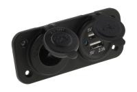 Купить Панель с USB-разъемом 5В 2.1А и прикуривателем арт. AES121438PU