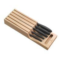 Купить Набор из 5 кухонных ножей VICTORINOX, в подставке из бука, 43x6,5x14,5 см, 2,14 кг арт. 6.7143.5