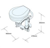Купить Унитаз судовой керамический, прокачной (нов) арт. 29943