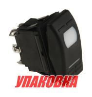 П-ль 3х поз (ON)-OFF-(ON) 12В/16А 6Р подсветка (упаковка из 25 шт.)