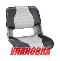 Купить Кресло складное мягкое SKIPPER, серый/темно-серый (упаковка из 2 шт.) арт. 1061057_pkg_2