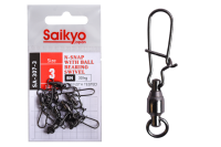 Купить Вертлюг с застежкой Saikyo SA-307-3 - 10 шт (30кг) арт. SA-307-3
