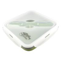 Контейнер силиконовый Tramp с ловилкой 1000 мл TRC-145 (оливковый)