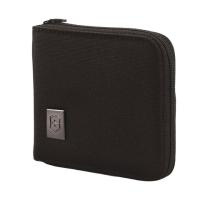 Бумажник Victorinox Tri-Fold Wallet, на молнии, чёрный, 11x1x10 см