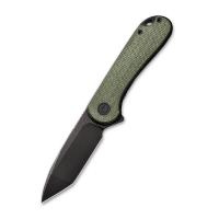 Купить Складной нож CIVIVI Elementum D2 Steel Black Stonewashed Handle Green Micarta арт. C907T-E