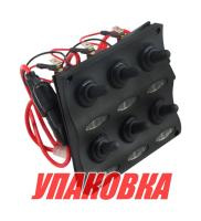 Купить Панель бортового питания 6 переключателей, индикация (упаковка из 24 шт.) арт. C91342LED_pkg_24