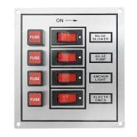 Купить Панель переключателей 4шт вертикальная серая из алюминия арт. C91313