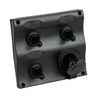 Купить Панель бортового питания 3 переключателя; разъем прикуривателя арт. C91339