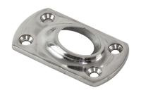 Основание стойки леера 7/8" (22 мм); 45 град; прямоугольное под сварку