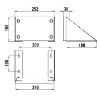 Купить 136-03T Транец выносной для ПЛМ до 12 л.с. арт. 040413T
