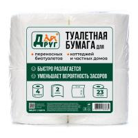 Купить Бумага туалетная ТМ ДРУГ 4 рулона (двухслойная) арт. ТБ