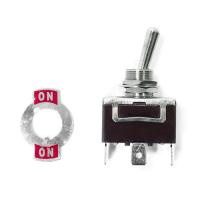 Переключатель тумблерный 3 пина SUNFINE (вкл)-вкл, без фиксации (вкл)