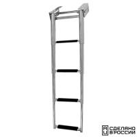 Купить Трап телескопический выдвижной, 4 черных ступени (ширина 290 мм.) арт. 040106BT