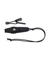 Нож Morakniv Eldris, нерж. сталь, цвет черный, ножны, шнурок, огниво