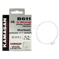 Купить Крючки Kamasan B611-18 Wide Gape Strong с поводком арт. HNB611018