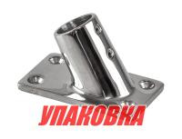 Основание стойки леера 7/8(22,2мм), 60град, прямо (упаковка из 50 шт.)