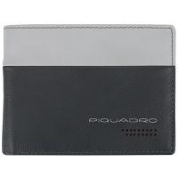 Купить Кошелек Piquadro Urban, серый/черный, 13x9,5x2 см арт. PU257UB00R/GRN