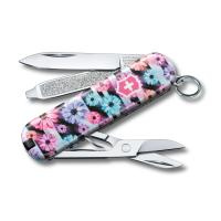 Нож-брелок VICTORINOX Classic "Dynamic Floral", 58 мм, 7 функций