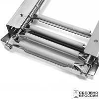 Купить Трап телескопический выдвижной с фиксирующим механизмом, 4 серых ступени (ширина 294 мм.) арт. 040141GT