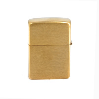 Купить Зажигалка ZIPPO с покрытием Brushed Brass, латунь/сталь, золотистая, матовая, 38x13x57 мм арт. 204B