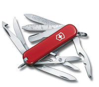 Купить Нож-брелок VICTORINOX Mini Champ, 58 мм, 17 функций, красный арт. 0.6385