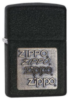 Купить Зажигалка Zippo с покрытием Black Crackle, латунь/сталь, чёрная, матовая, 36x12x56 мм арт. 362