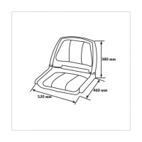Купить Кресло мягкое складное, обивка винил, цвет серый/угольный, Marine Rocket (упаковка из 10 шт.) арт. 75109GC-MR_pkg_10
