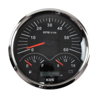 Купить Прибор многофункциональный 4 в 1; черный циферблат; нержавеющий ободок; д. 110 мм арт. JMV00726_JMV00233