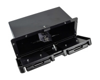 Купить Ящик для мелочей врезной; с замком и складным подстаканником; черный арт. C12201