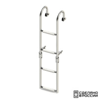 Купить Трап складной с горизонтальным креплением, 4 белых ступени (ширина 220 мм.) арт. 040177WT