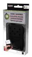 Купить Каталитическая грелка ZIPPO, алюминий с покрытием Black, чёрная, матовая, на 12 ч, 66x13x99 мм арт. 40368