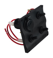 Купить Панель бортового питания 3 переключателя; разъем прикуривателя арт. C91339