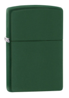 Купить Зажигалка ZIPPO Classic с покрытием Green Matte, латунь/сталь, зелёная, матовая, 38x13x57 мм арт. 221