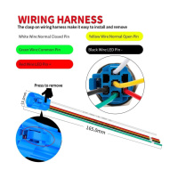 Купить Кнопка с фиксацией, подсветка синяя, 12 В, д. 19мм арт. 4620136058834