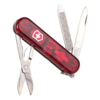 Купить Нож-брелок Victorinox Classic Signature Lite, 58 мм, 7 функций, красный полупрозрачный арт. 0.6226.T