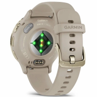 Купить GARMIN VENU 3S Soft gold stainless steel bezel with French grey case and silicone band 010-02785-52 арт. 010-02785-52