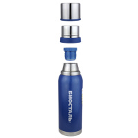 Купить Термос Biostal Охота (1,2 литра), 2 чашки, синий арт. NBA-1200B