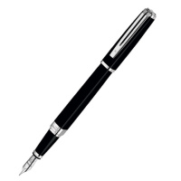 Купить Waterman Exception - Black ST Slim, перьевая ручка, F арт. S0637010