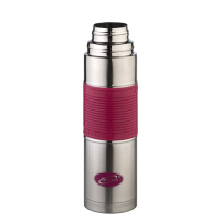 Купить Термос Biostal Flër (0,75 литра) с силиконовой вставкой, розовый арт. NB-750P-R