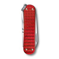 Купить Нож-брелок VICTORINOX Classic SD Precious Alox "Iconic Red", 58 мм, 5 функций, красный арт. 0.6221.401G