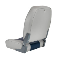 Купить Кресло складное ECONOMY с высокой спинкой сер/син (упаковка из 2 шт.) арт. 1040661_pkg_2