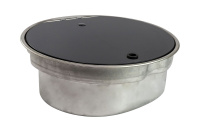 Купить Мойка круглая 400, стеклянная крышка, CAN, LR1770 арт. LR1770