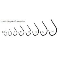 Купить Крючки Saikyo KH-10008 Idumezina BN №  0,8 (10шт) арт. KH-10008BN0.8-10