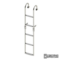 Купить Трап складной с горизонтальным креплением, 5 серых ступени (ширина 220 мм.) арт. 040179GT