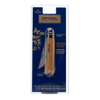 Купить Нож Opinel №10, нержавеющая сталь, рукоять из бука, блистер, 001255 арт. 001255