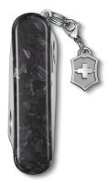 Купить Нож-брелок Victorinox Classic Brilliant Carbon, 58 мм, 5 функций, черный/серебристый арт. 0.6221.90