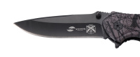 Купить Нож складной Stinger, 84 мм, (чёрный), материал рукояти: алюминий (черный камуфляж) арт. FK-019STR-CA