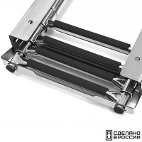 Купить Трап телескопический выдвижной с фиксирующим механизмом, 4 черных ступени (ширина 294 мм.) арт. 040141BT