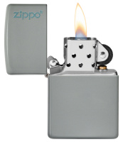 Купить Зажигалка ZIPPO Classic с покрытием Flat Grey, латунь/сталь, серая, глянцевая, 38x13x57 мм арт. 49452ZL