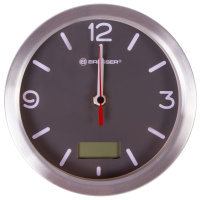 Купить Часы Bresser MyTime Thermo/Hygro Bath, водонепроницаемые, серые арт. 75729